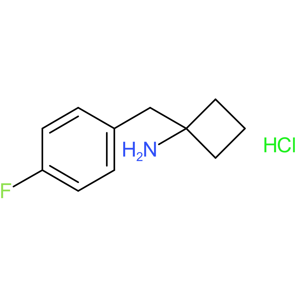 1-[(4-Fluorophenyl)methyl]cyclobutan-1-amine hydrochloride