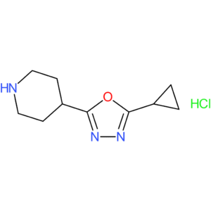 4-(5-Cyclopropyl-1,3,4-oxadiazol-2-yl)piperidine hydrochloride