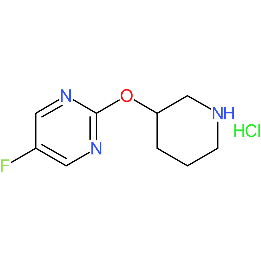 5-Fluoro-2-(piperidin-3-yloxy)pyrimidine hydrochloride