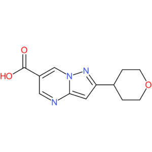 2-(Tetrahydro-2H-pyran-4-yl)pyrazolo[1,5-a]pyrimidine-6-carboxylic acid