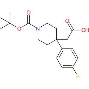 2-[1-(tert-Butoxycarbonyl)-4-(4-fluorophenyl)piperidin-4-yl]acetic acid