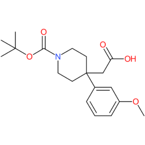 2-[1-(tert-Butoxycarbonyl)-4-(3-methoxyphenyl)piperidin-4-yl]acetic acid