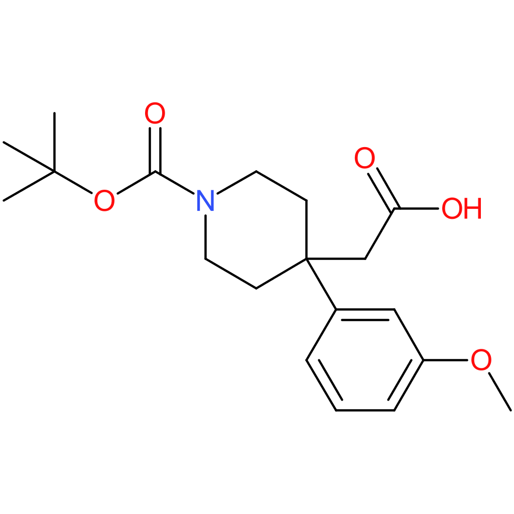 2-[1-(tert-Butoxycarbonyl)-4-(3-methoxyphenyl)piperidin-4-yl]acetic acid