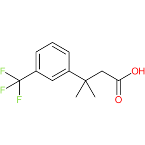 3-Methyl-3-(3-(trifluoromethyl)phenyl)butanoic acid