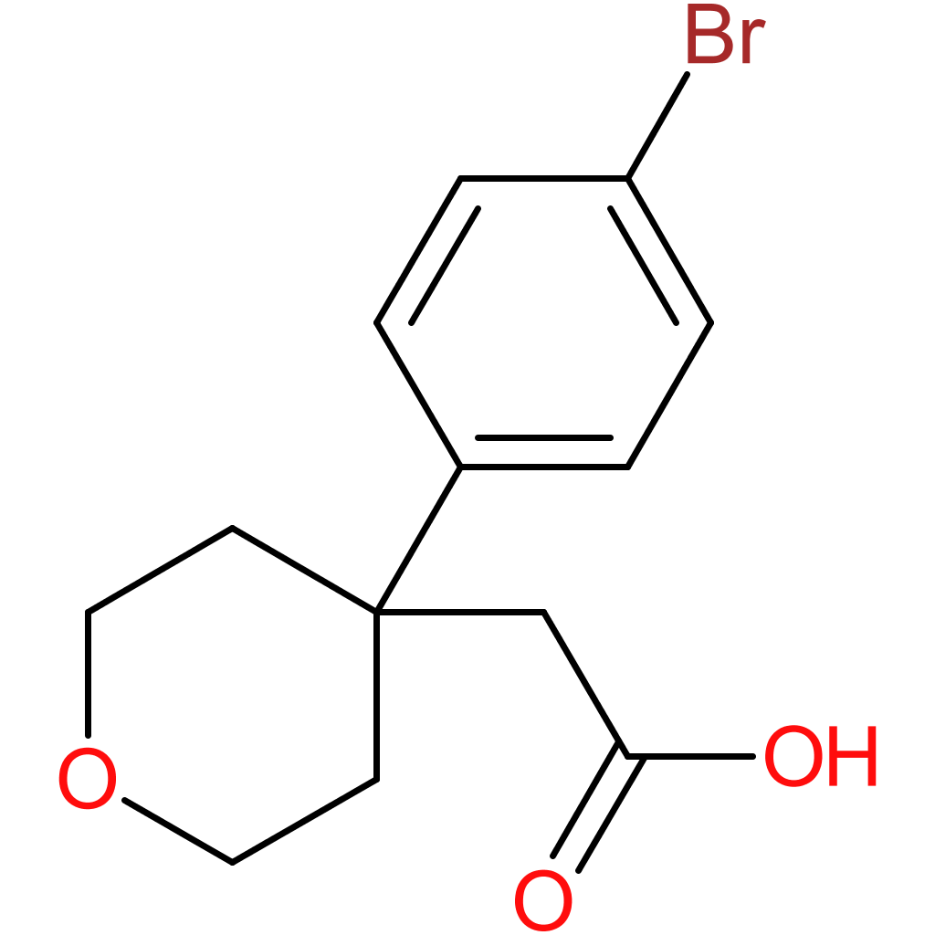 2-(4-(4-Bromophenyl)-tetrahydro-2H-pyran-4-yl)acetic acid