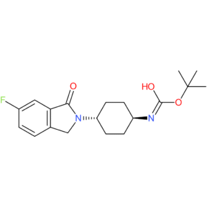 tert-Butyl (1R*,4R*)-4-(6-fluoro-1-oxoisoindolin-2-yl)cyclohexylcarbamate