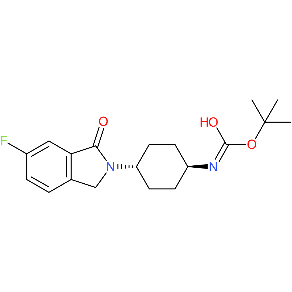 tert-Butyl (1R*,4R*)-4-(6-fluoro-1-oxoisoindolin-2-yl)cyclohexylcarbamate