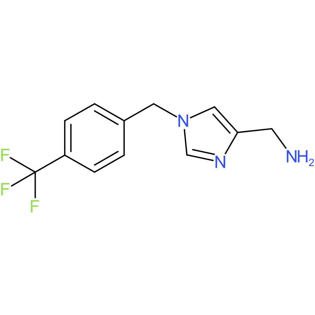 (1-(4-(Trifluoromethyl)benzyl)-1H-imidazol-4-yl)methanamine