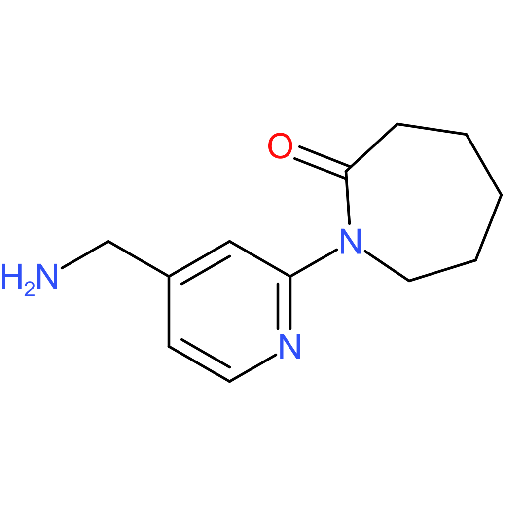 1-[4-(Aminomethyl)pyridin-2-yl]azepan-2-one