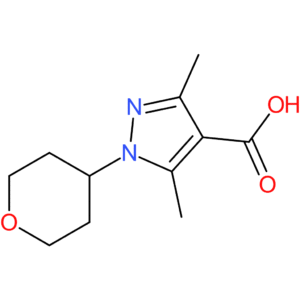 3,5-Dimethyl-1-(tetrahydro-2H-pyran-4-yl)-1H-pyrazole-4-carboxylic acid