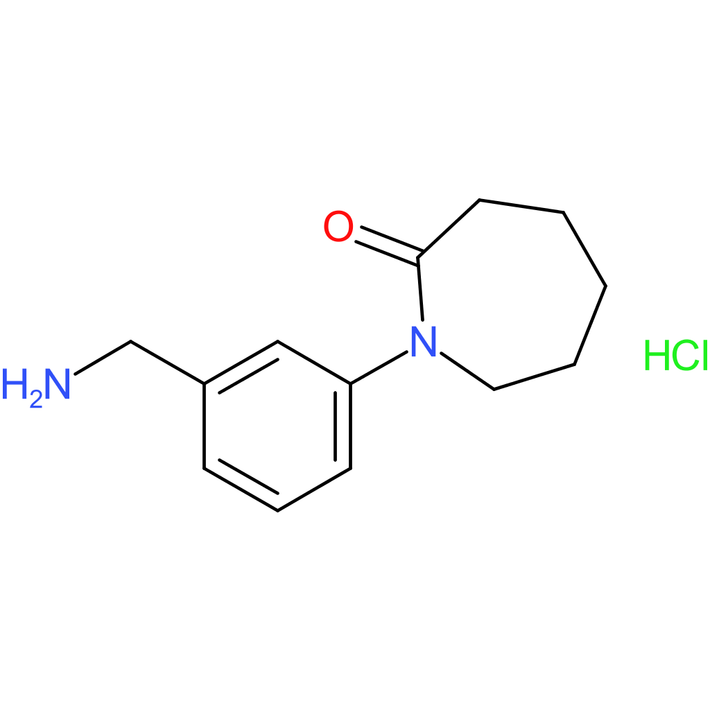 1-[3-(Aminomethyl)phenyl]azepan-2-one hydrochloride