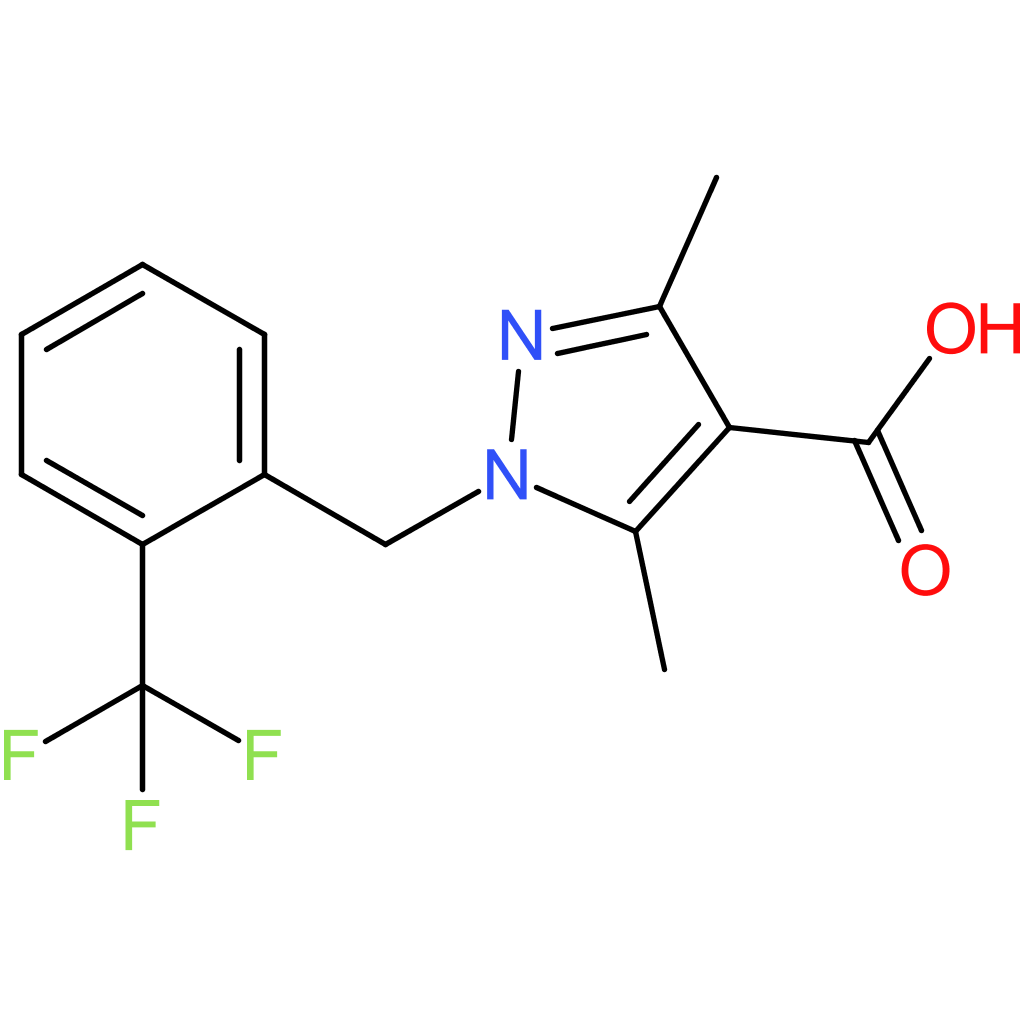 1-[2-(Trifluoromethyl)benzyl]-3,5-dimethyl-1H-pyrazole-4-carboxylic acid