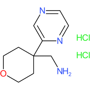 [4-(Pyrazin-2-yl)oxan-4-yl]methanamine dihydrochloride