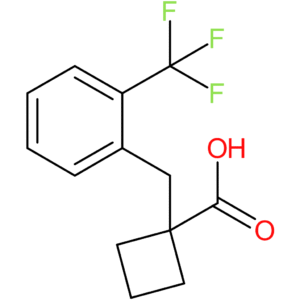 1-[2-(Trifluoromethyl)benzyl]cyclobutanecarboxylic acid