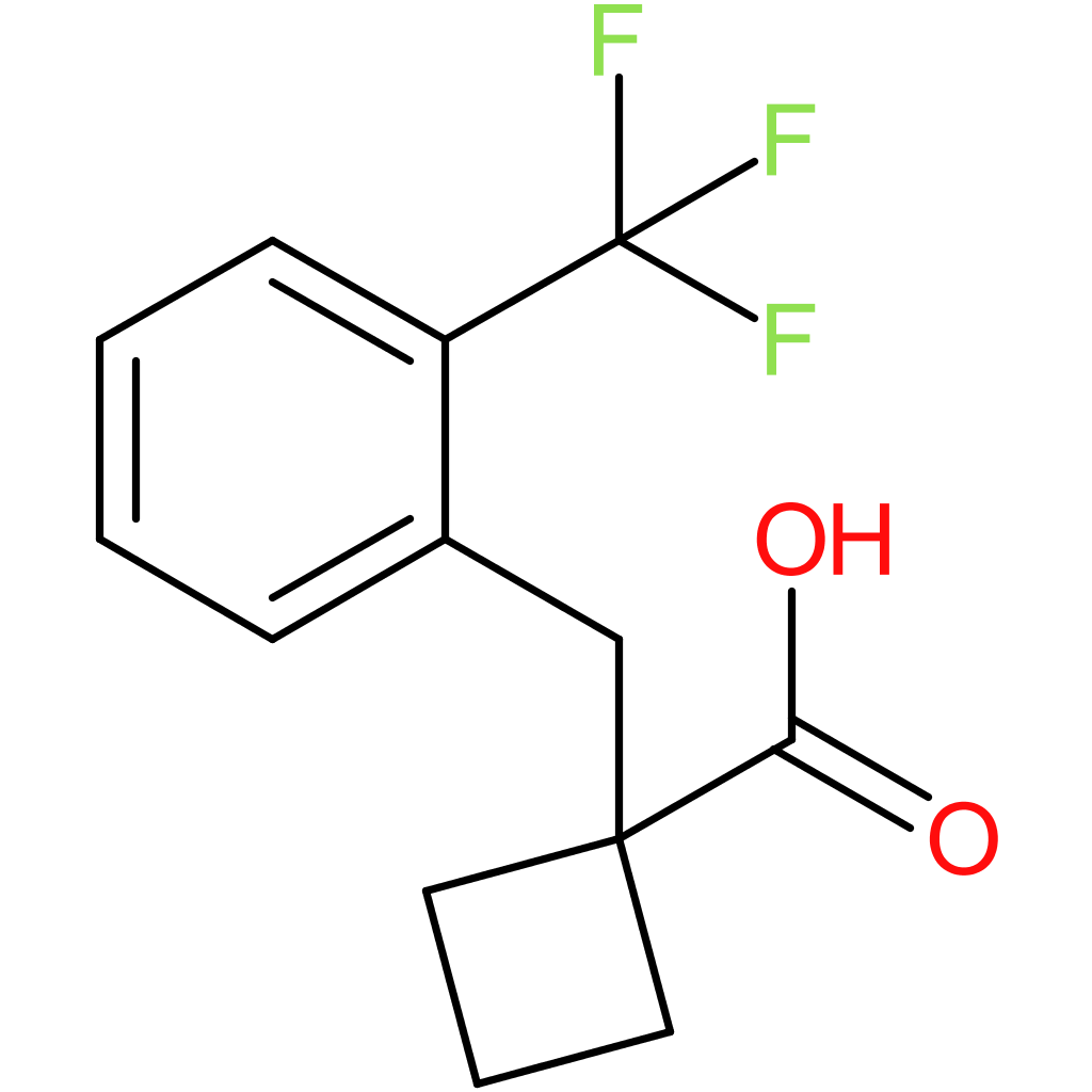 1-[2-(Trifluoromethyl)benzyl]cyclobutanecarboxylic acid