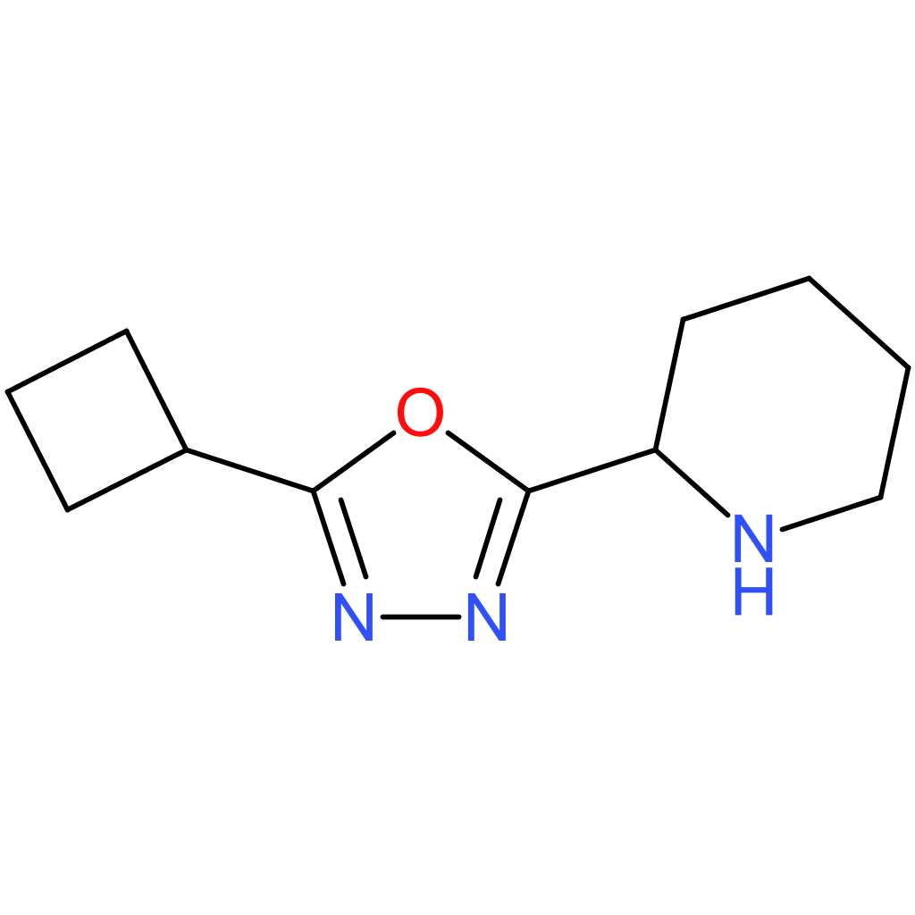2-(5-Cyclobutyl-1,3,4-oxadiazol-2-yl)piperidine