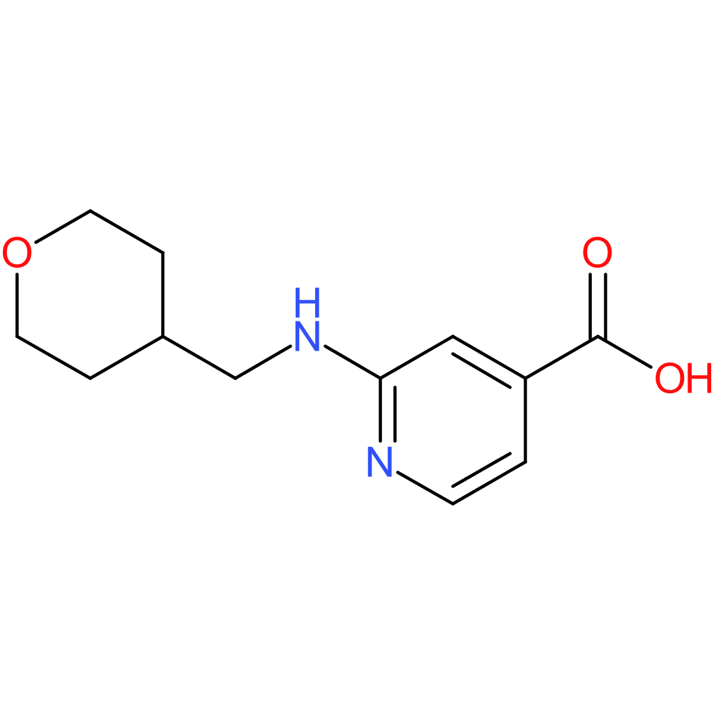 2-[(Tetrahydro-2H-pyran-4-ylmethyl)amino]isonicotinic acid