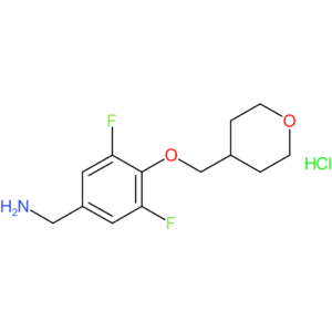 [3,5-Difluoro-4-(oxan-4-ylmethoxy)phenyl]methanamine hydrochloride