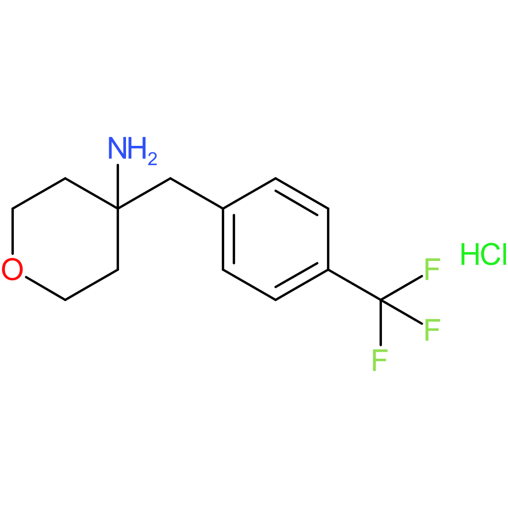 4-{[4-(Trifluoromethyl)phenyl]methyl}oxan-4-amine hydrochloride