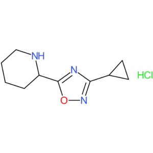 2-(3-Cyclopropyl-1,2,4-oxadiazol-5-yl)piperidine hydrochloride
