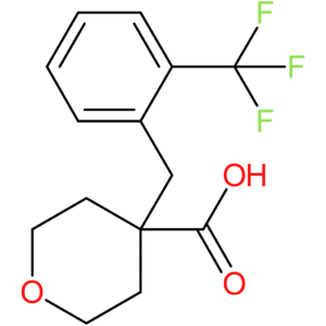 4-{[2-(Trifluoromethyl)phenyl]methyl}oxane-4-carboxylic acid