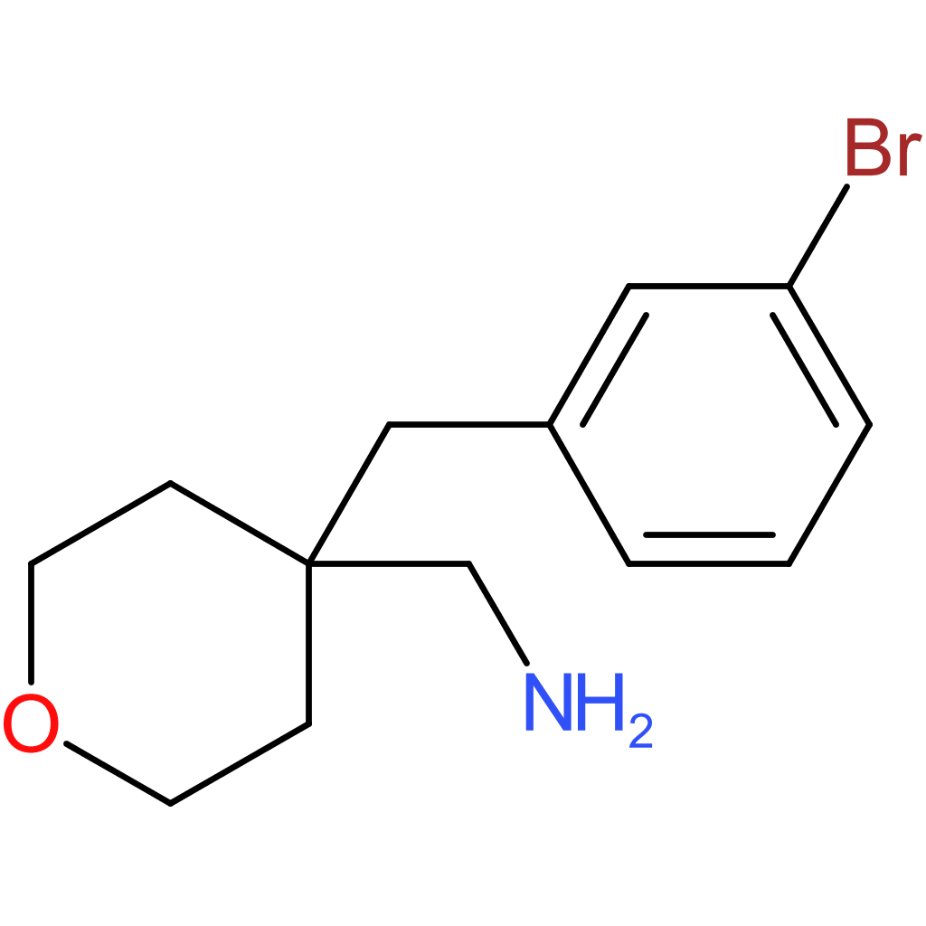 {4-[(3-Bromophenyl)methyl]oxan-4-yl}methanamine
