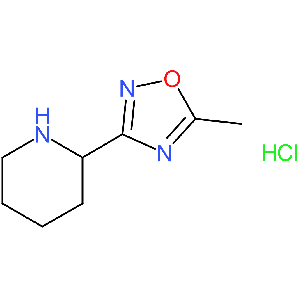 2-(5-Methyl-1,2,4-oxadiazol-3-yl)piperidine hydrochloride