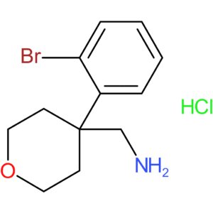 [4-(2-Bromophenyl)oxan-4-yl]methanamine hydrochloride