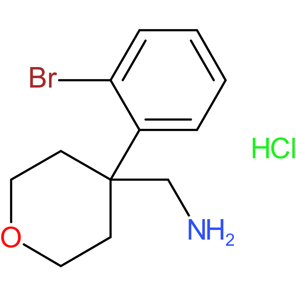 [4-(2-Bromophenyl)oxan-4-yl]methanamine hydrochloride