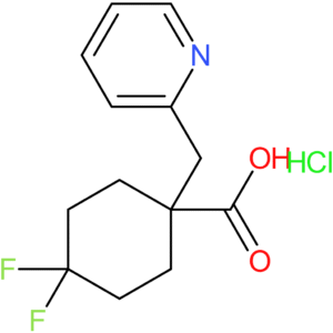 4,4-Difluoro-1-(pyridin-2-ylmethyl)cyclohexane-1-carboxylic acid hydrochloride