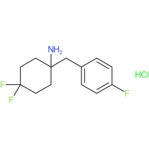 4,4-Difluoro-1-[(4-fluorophenyl)methyl]cyclohexan-1-amine hydrochloride