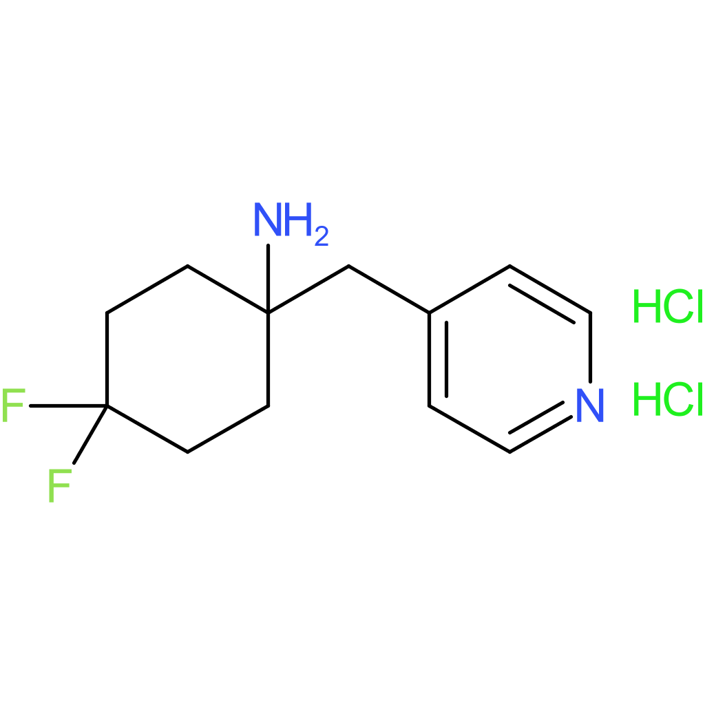 4,4-Difluoro-1-(pyridin-4-ylmethyl)cyclohexan-1-amine dihydrochloride