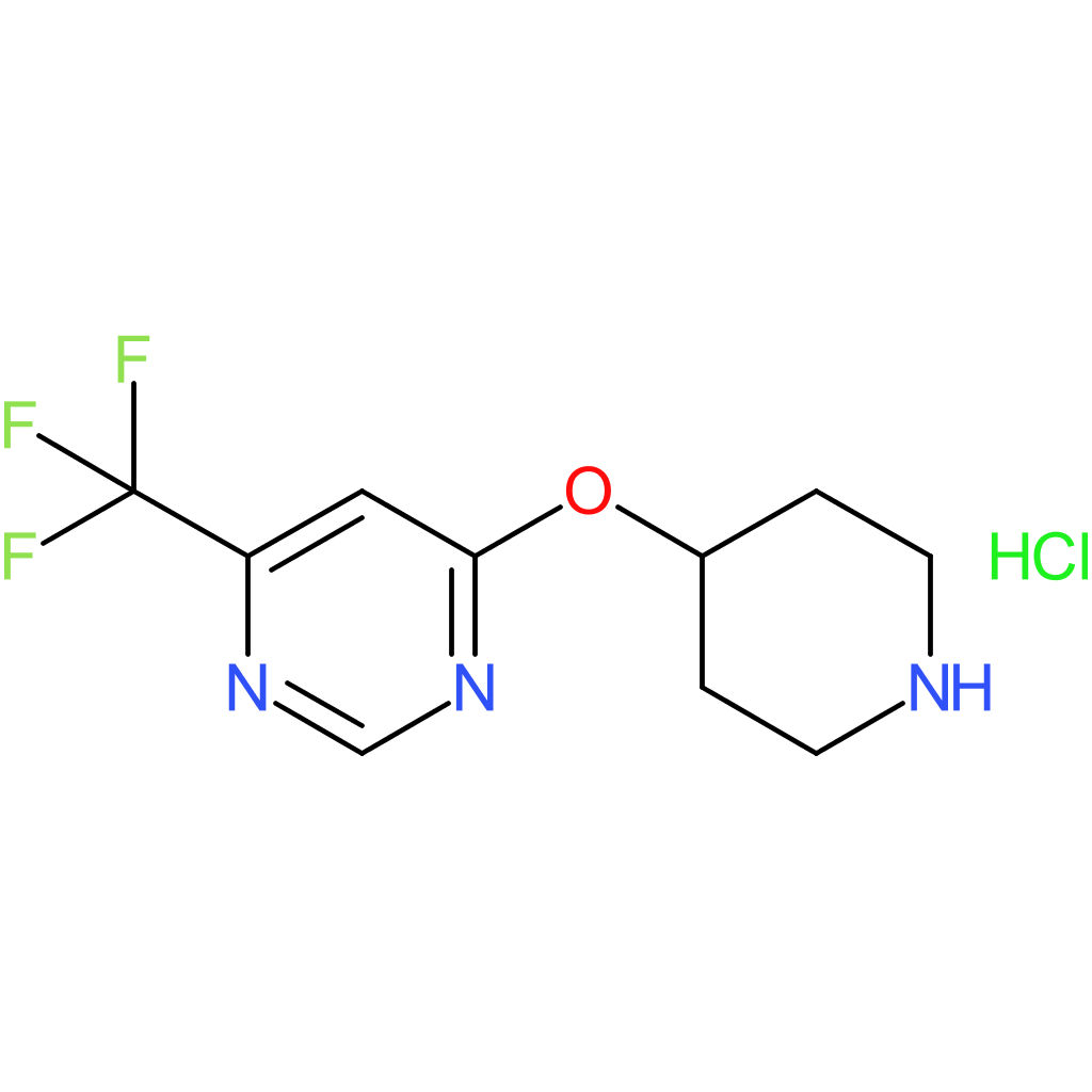 4-(Piperidin-4-yloxy)-6-(trifluoromethyl)pyrimidine hydrochloride