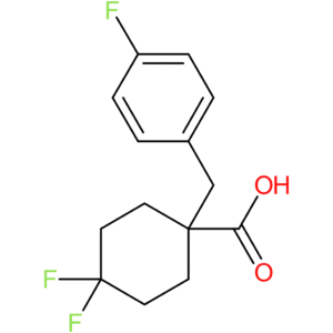 4,4-Difluoro-1-[(4-fluorophenyl)methyl]cyclohexane-1-carboxylic acid