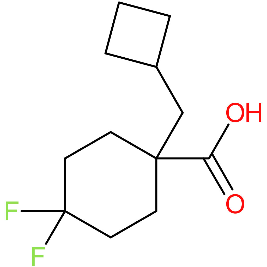 1-(Cyclobutylmethyl)-4,4-difluorocyclohexane-1-carboxylic acid