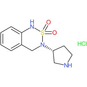 3-[(3R)-Pyrrolidin-3-yl]-3,4-dihydro-1H-2lambda(6),1,3-benzothiadiazine-2,2-dione hydrochloride