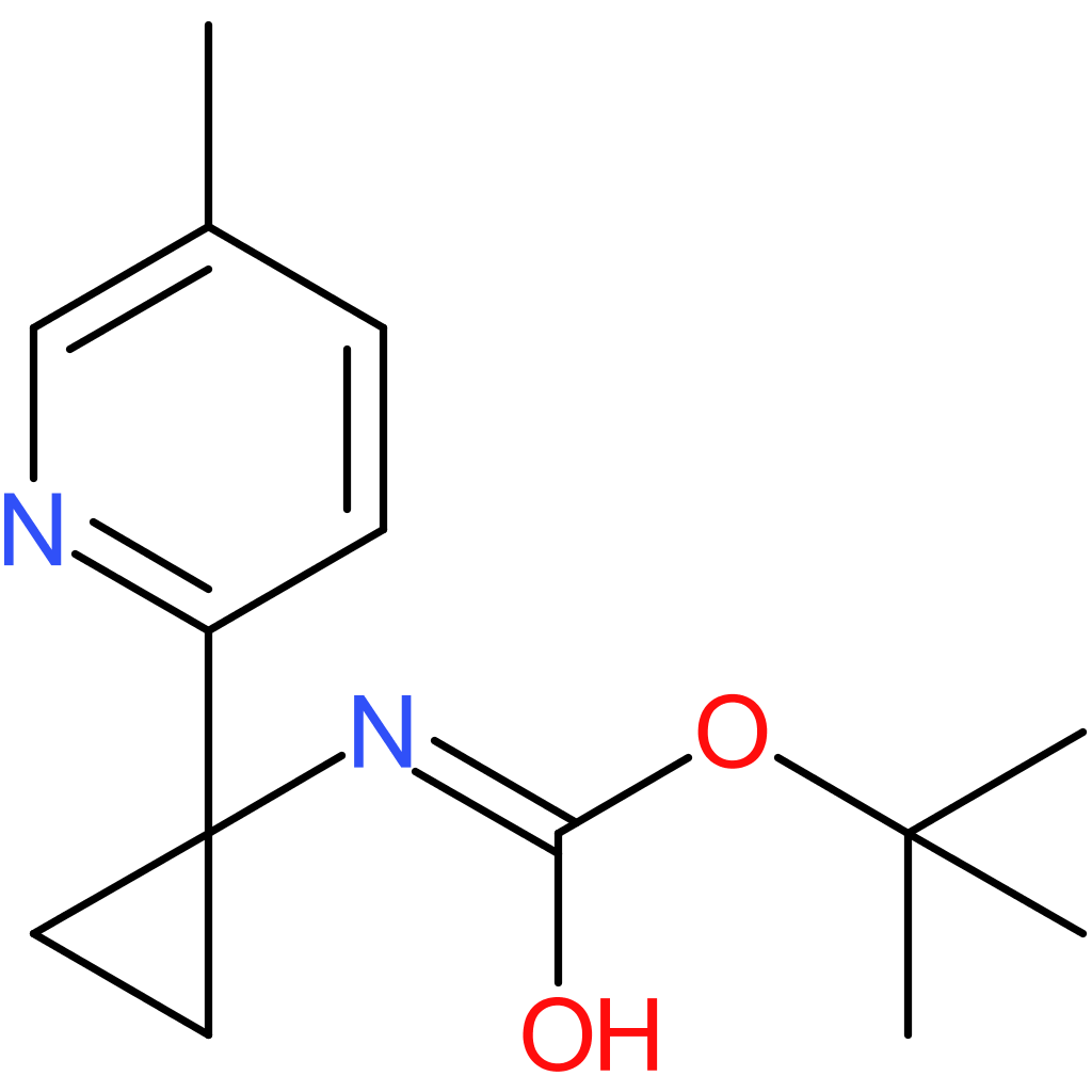 tert-Butyl N-[1-(5-methylpyridin-2-yl)cyclopropyl]carbamate