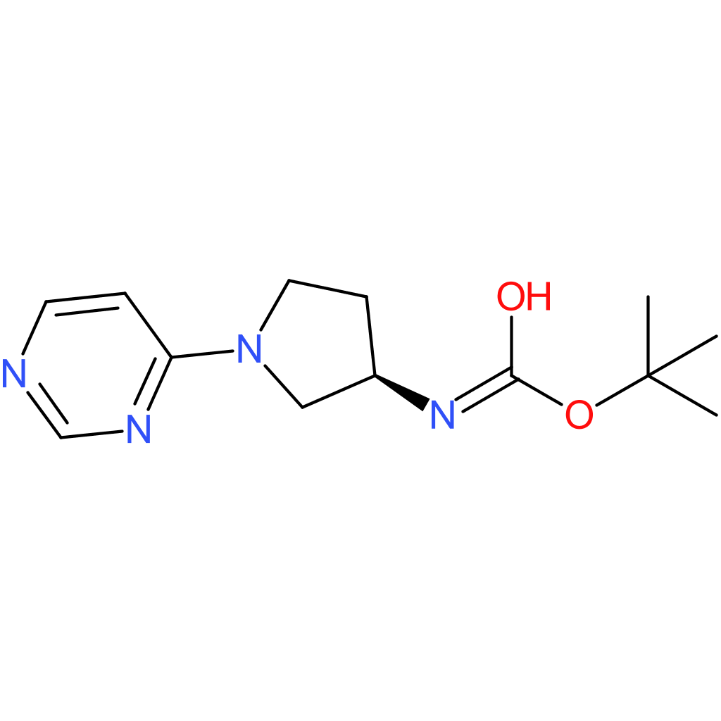 tert-Butyl N-[(3R)-1-(pyrimidin-4-yl)pyrrolidin-3-yl]carbamate