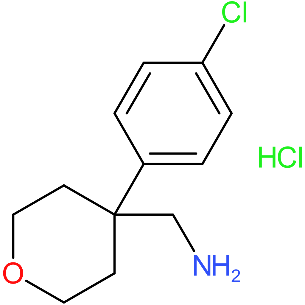 [4-(4-Chlorophenyl)oxan-4-yl]methanamine hydrochloride