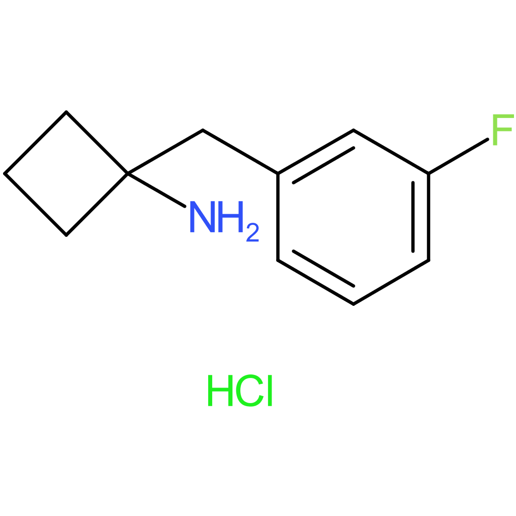 1-[(3-Fluorophenyl)methyl]cyclobutan-1-amine hydrochloride