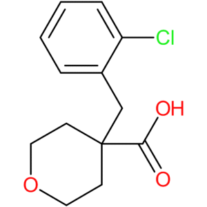 4-[(2-Chlorophenyl)methyl]oxane-4-carboxylic acid