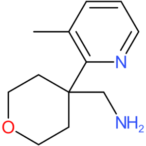 [4-(3-Methylpyridin-2-yl)oxan-4-yl]methanamine