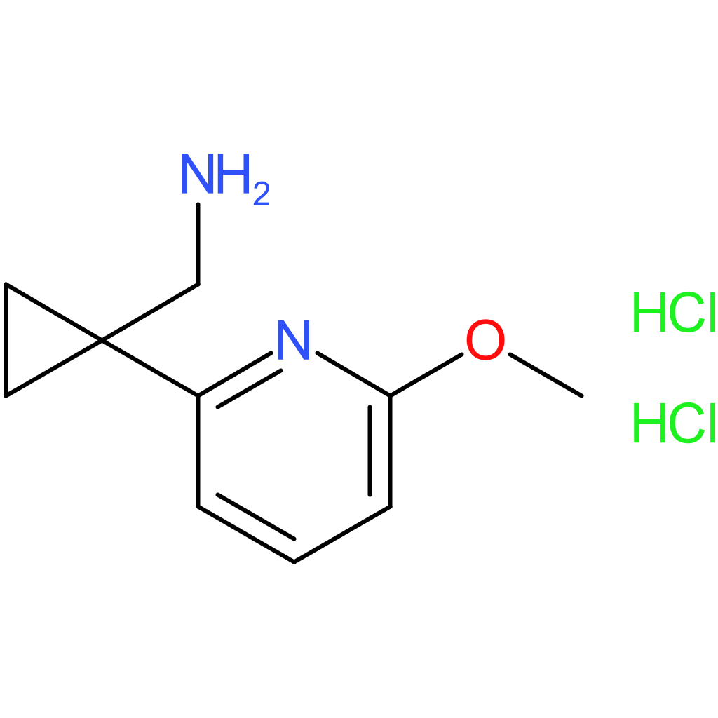 [1-(6-Methoxypyridin-2-yl)cyclopropyl]methanamine dihydrochloride