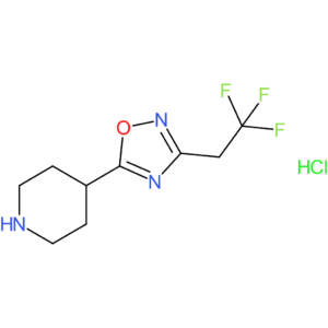 4-[3-(2,2,2-Trifluoroethyl)-1,2,4-oxadiazol-5-yl]piperidine hydrochloride