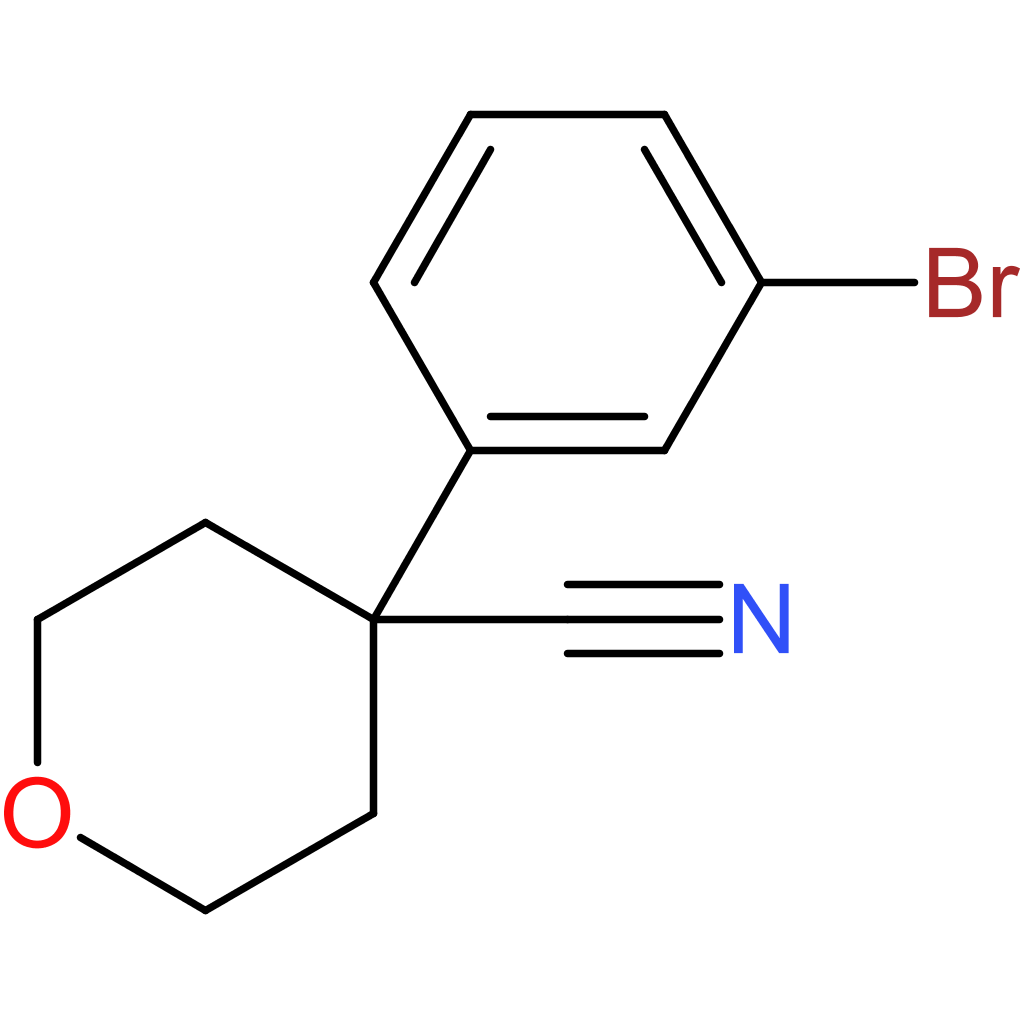 4-(3-Bromophenyl)oxane-4-carbonitrile