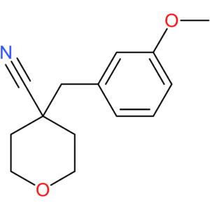 4-[(3-Methoxyphenyl)methyl]oxane-4-carbonitrile