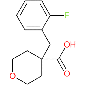 4-[(2-Fluorophenyl)methyl]oxane-4-carboxylic acid