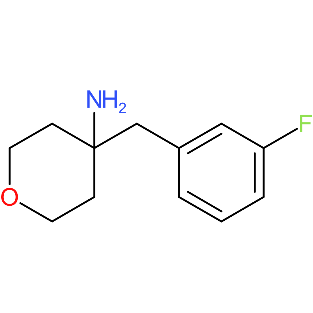4-[(3-Fluorophenyl)methyl]oxan-4-amine