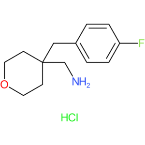 {4-[(4-Fluorophenyl)methyl]oxan-4-yl}methanamine hydrochloride