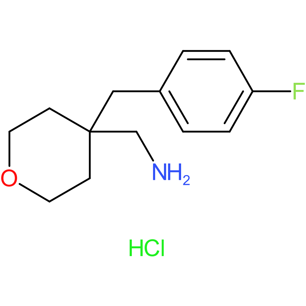 {4-[(4-Fluorophenyl)methyl]oxan-4-yl}methanamine hydrochloride